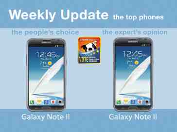 The Samsung Galaxy Note II steals the show in the Official Smartphone Rankings