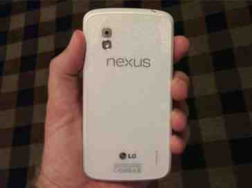 White Nexus 4 proves that it's not camera shy by posing for another leaked image