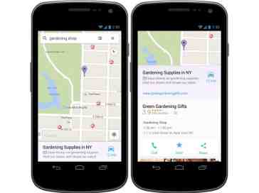 Google Maps apps on Android and iOS gaining local ads