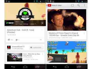 YouTube for Android app updated with card-based UI and multitasking feature