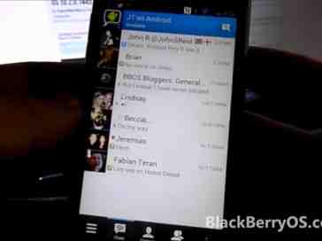 BlackBerry Messenger for Android shown off in lengthy video demo