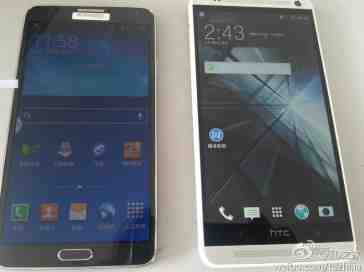 HTC One Max poses with Samsung Galaxy Note 3 in latest leaked photos