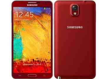 Samsung Galaxy Note 3 shows up in new red and rose gold outfits