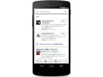 Google search updated to display apps with relevant results