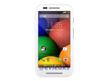 Another Moto E render leaks, this time showing the handset in white