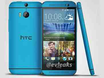 Blue HTC One (M8) shows itself off in leaked render