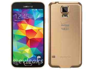 Verizon's Copper Gold Galaxy S5 revealed in leaked image