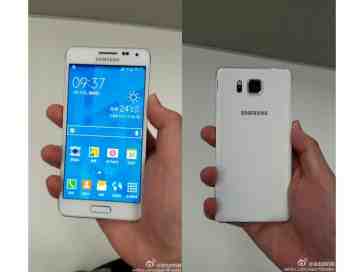 White Samsung Galaxy Alpha shown off in clear photos