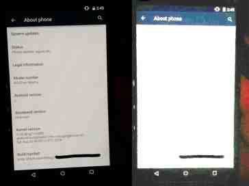 Motorola Shamu Nexus phone allegedly leaks again, this time showing its 'About phone' screen