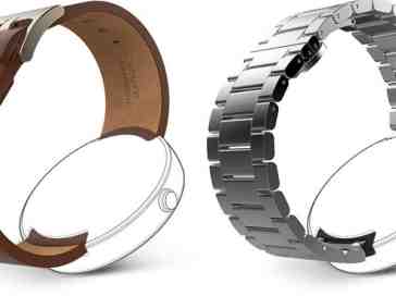 Moto 360 standalone leather, metal bands now available