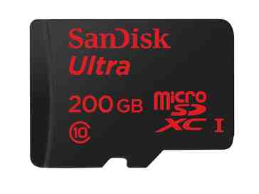 SanDisk reveals 200GB microSD card, says it'll launch in Q2 2015
