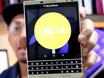 BlackBerry Passport with Android Lollipop shown on video