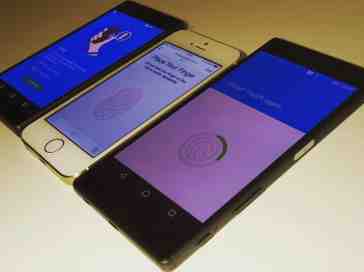 Sony Xperia Z5, Z5 Compact fingerprint reader