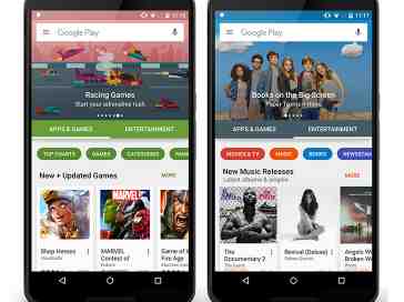 New-look Google Play UI appears to have started rolling out