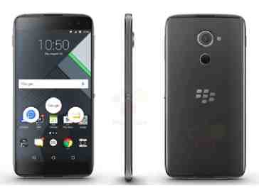 BlackBerry DTEK60 Android phone shown in leaked images