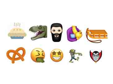 Unicode 10 emoji may include pie, zombie, man with beard, and more