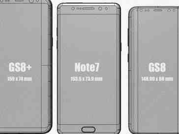 Latest Galaxy S8 leak compares sizes of Samsung's new phones with other flagships