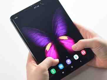 An updated Galaxy Fold has gotten screen damage