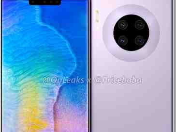 Huawei Mate 30 Pro renders hint at big screen with curved edges, four rear cameras