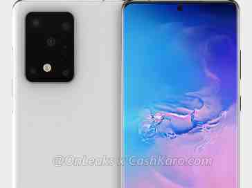 Samsung Galaxy S11+ renders show five rear cameras in a large housing