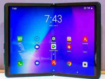 TCL shows foldable phone prototype with 7.2-inch display and four cameras