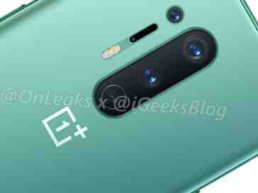 OnePlus 8 Pro sports green color in newly leaked images