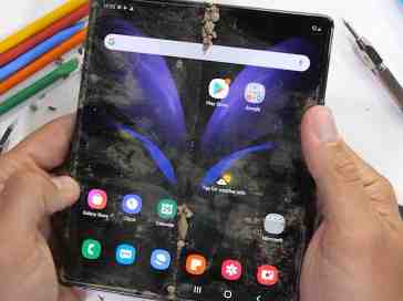 Samsung Galaxy Z Fold 2 subjected to durability test, including dust and rocks