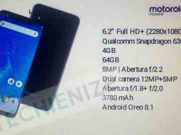 Motorola One Power gets leaked once again with details on specs