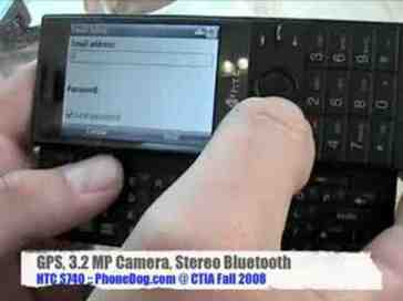 HTC S740 Windows Mobile Smartphone Hands-on @ CTIA Fall '08