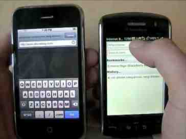 BlackBerry Storm vs iPhone 3G, Part 3 - Web
