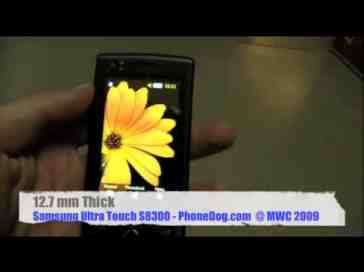 Samsung Ultra Touch S8300 - Hands-On