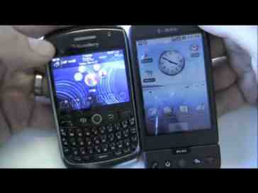 T-Mobile Dogfight! G1 vs BlackBerry Curve 8900