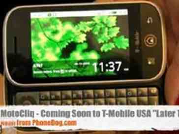 T-Mobile Motorola Cliq (Dext) Hands-On