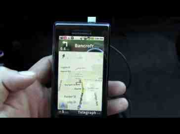 Google Navigation for Android 2.0 on Motorola Droid