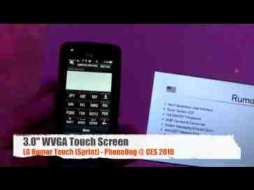 LG Rumor Touch (Sprint) Hands-On