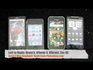 Fatal Four Way Dogfight: iPhone v Evo v Vibrant v Droid X