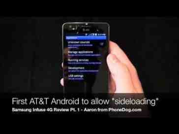 Samsung Infuse 4G Video Review Part 1