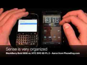 BlackBerry Bold 9930 vs. HTC EVO 3D Dogfight Part 2
