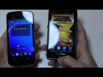 Samsung Galaxy Nexus vs. Motorola DROID RAZR Dogfight Part 1