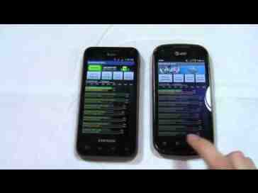 Samsung Captivate Glide vs. Pantech Burst Dogfight Part 1