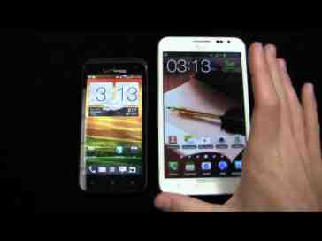 HTC DROID Incredible 4G LTE vs. Samsung Galaxy Note Dogfight Part 1