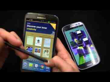 Samsung Galaxy Note II vs. Samsung Galaxy S III Dogfight Part 1