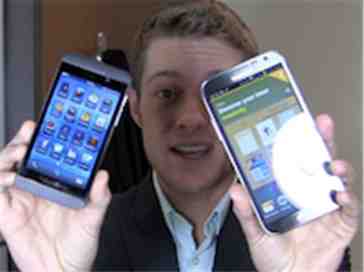 BlackBerry Z10 vs. Samsung Galaxy Note II Dogfight Part 1