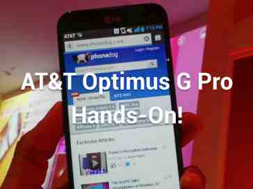 AT&T LG Optimus G Pro Hands-On