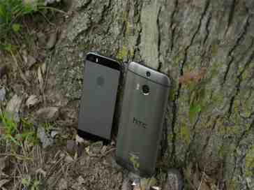 HTC One (M8) vs iPhone 5s Dogfight