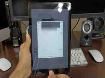 Apple Pay demo on iPad Air 2 