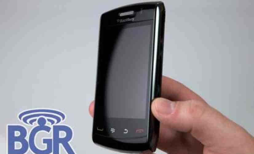 Verizon Wireless CEO Lowell McAdam shows off BlackBerry Storm 2