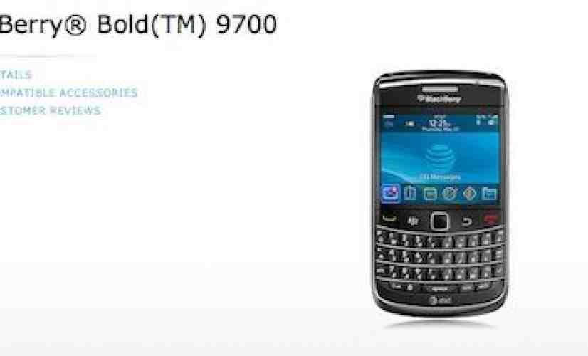 BlackBerry Bold 9700 launches at AT&T
