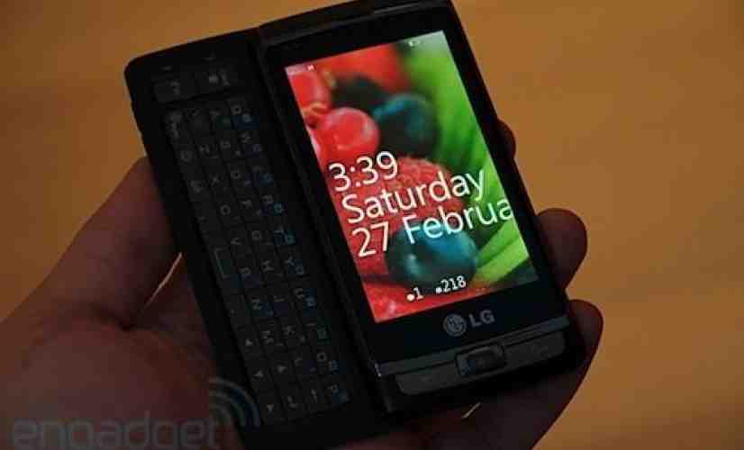 LG WP7S phone emerges, appears to be Chassis 2?