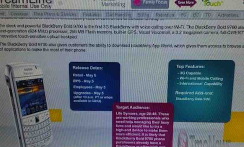 White BlackBerry Bold 9700 headed to T-Mobile May 5th